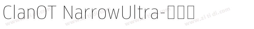 ClanOT NarrowUltra字体转换